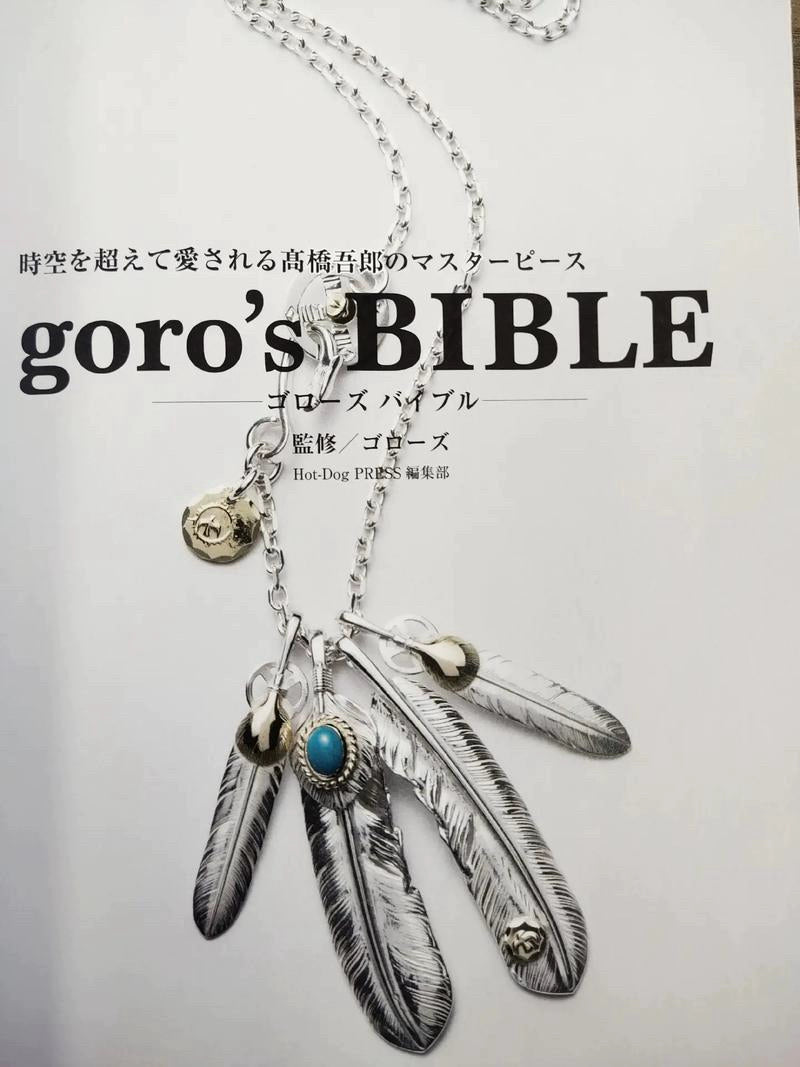 Goro's Feather Pendant • Heavy 925 Silver & Turquoise • Hand-Carved Texture • Unisex Leather Cord • Heritage Distressed Finish • Full Ceremonial Kit
